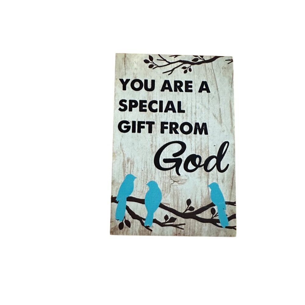 Ganz Inspirational Wall Plaque "You Are A Special Gift From God" With Bluebirds